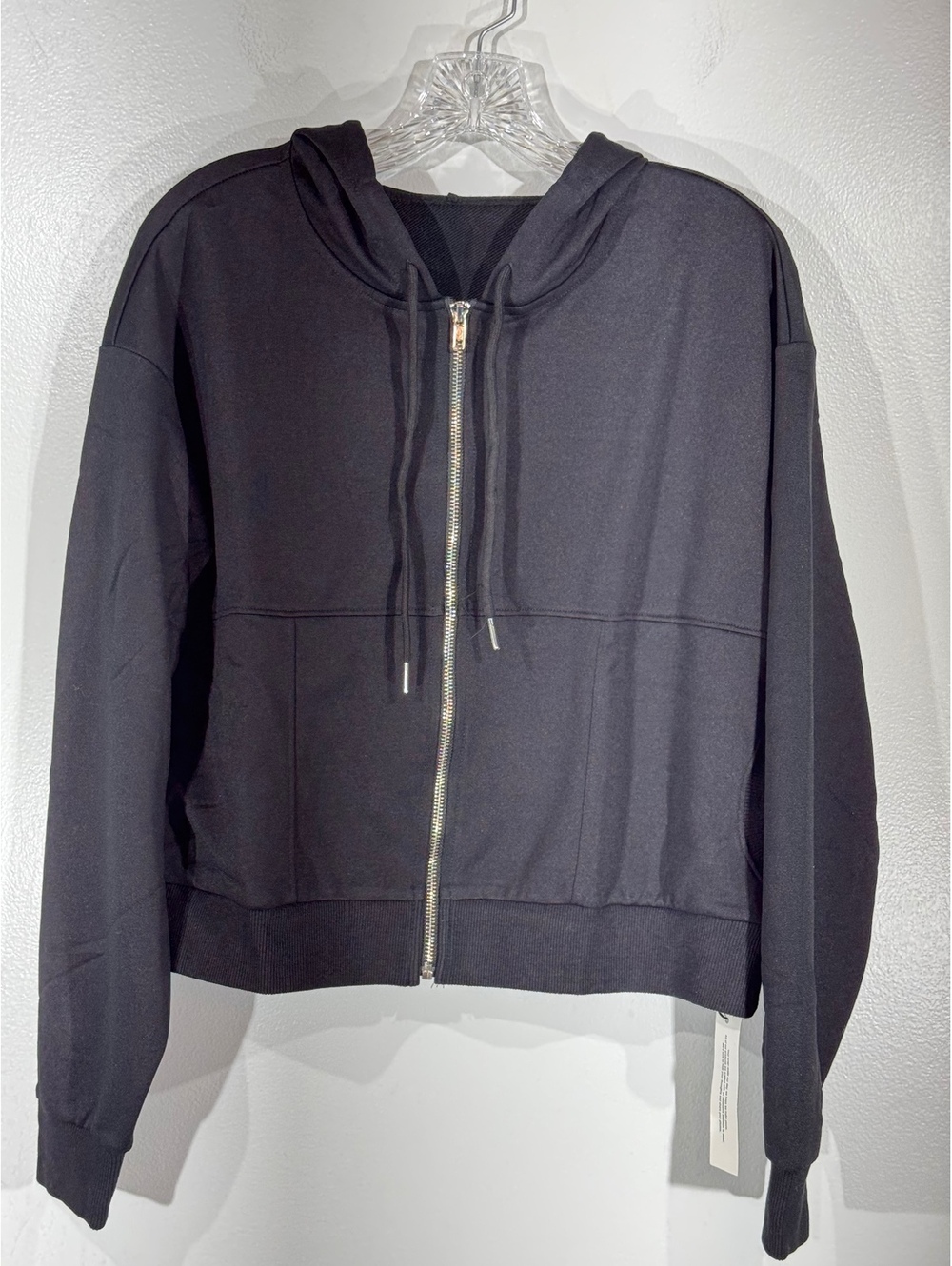Black Full Zip Hoodie Sweatshirt